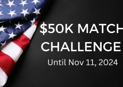 Join the Patriot Park Foundation’s Dollar-for-Dollar Matching Challenge Grant!